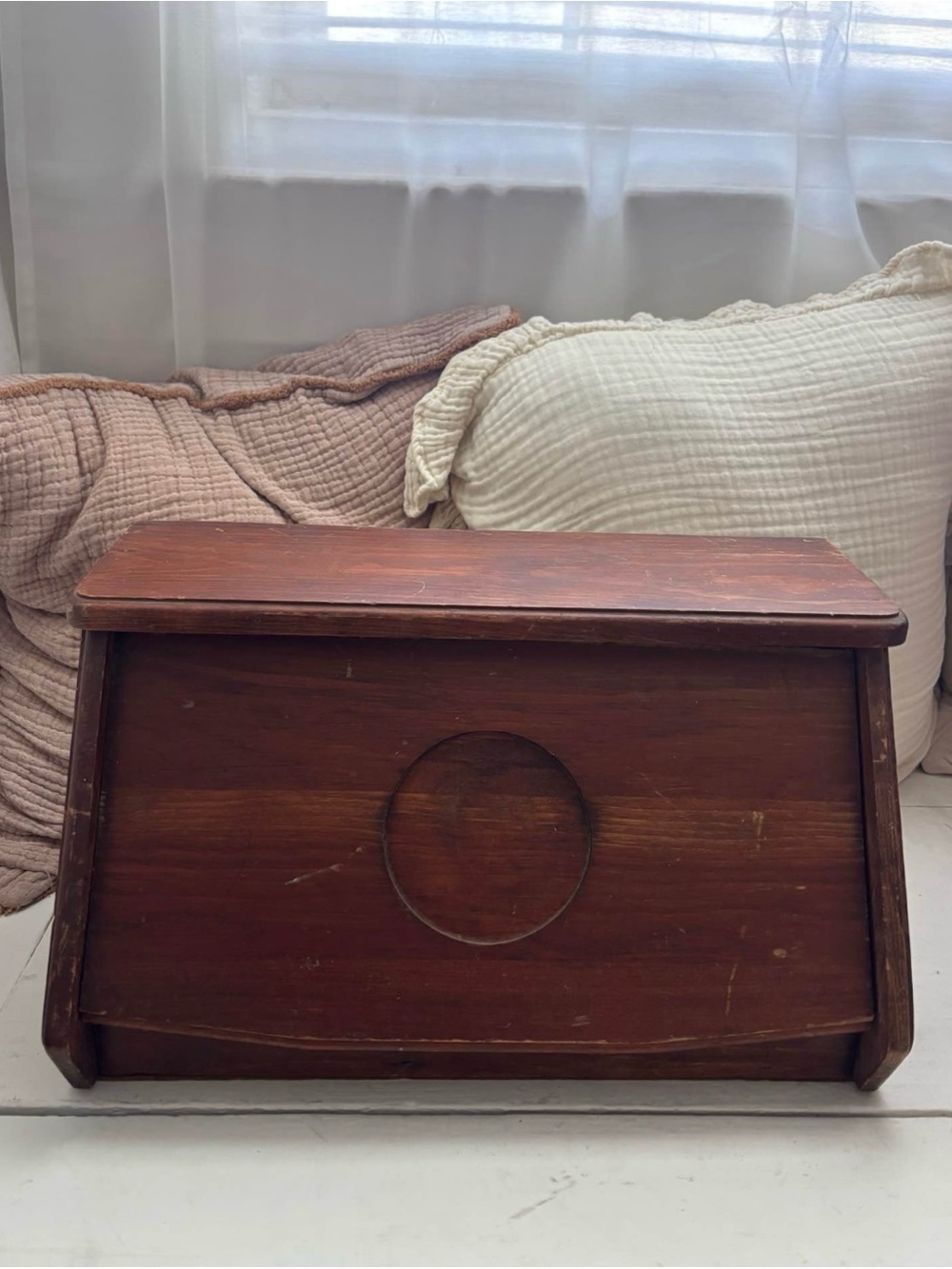 Vintage Wood Bread Box